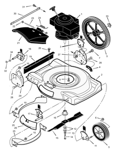 Part Location Diagram of 48X5015 Murray Decal, MURRAY 22/4.5 QTM